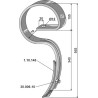 Dent de herse avec soc - Kverneland - KK300500