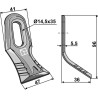 Couteau-Y 96x41mm - S.M.A. - FM48B
