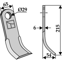 Couteau-Y 215x65mm - Ugeløse - UG4233