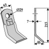 Couteau-Y 215x65mm - Agram - 50.507.003