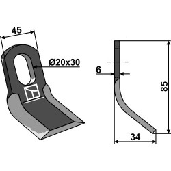 Couteau-Y 85x45mm - Seppi