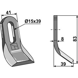 Couteau-Y 83x41mm - Spearhead - 7770725