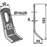 Couteau-Y 103x30mm - Peruzzo