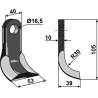 Couteau-Y 105x40mm - Pegoraro - 9116