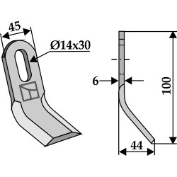 Couteau-Y 100x45mm - Mott