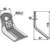 Couteau-Y 115x50mm - Maschio / Gaspardo - M03400406