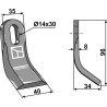 Couteau-Y 96x35mm - Kuhn - A54112340