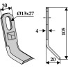 Couteau-Y 105x30mm - Iseki - 5010065