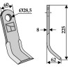 Couteau-Y 225x60mm - Brouchard - TR0004BF6