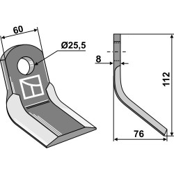 Couteau-Y 112x60mm - Vogel u. Noot - 9300000029