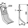 Couteau-Y 200x60mm - Agromet