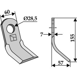 Couteau-Y 155x60mm - Cabe (Nuova Cabe)
