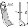 Couteau-Y 230x60mm - Cabe (Nuova Cabe) - 185