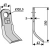Couteau-Y 150x45mm - Bruni