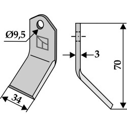 Couteau-Y 70x34mm - Bomford