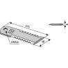 Couteau broyeur de paille - Biso - 28.274.025.000 / 28.274-036 / 28-14/4Z
