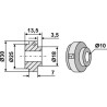 Entretoise pour couteau broyeur de paille - Biso - 28-801-405-012/3