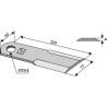 Couteau broyeur de paille - Taarup - 49.501.300