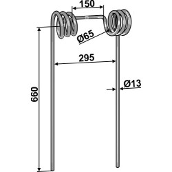 Dent de paille Ø13mm - Lemken - 35310054