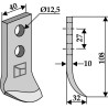 Couteau pour fossoyeuse - Maletti