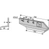 Couteau pour fossoyeuse - modèle droit - Dondi - 607004