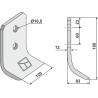 Couteau pour fossoyeuse 160x120mm - Mulag - TM60190067 - 141261