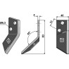 Couteau pour mélangeurs de fourrage, gauche - DeLaval - 94832701