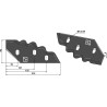 Couteau pour mélangeurs de fourrage, droit - Sgariboldi - CL04.014