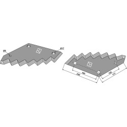 Couteau pour mélangeurs de fourrage - Trioliet - 31841