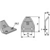 Couteau pour mélangeurs de fourrage - Luclar - 011099-SG-1