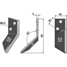 Couteau pour mélangeurs de fourrage, droit - Walker