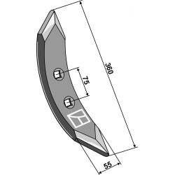 Soc de cultivateur 360mm