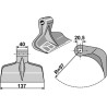 Marteau broyeur 137x40mm - Bos - 053-013-053-20