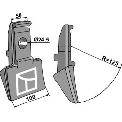 Marteau broyeur 100x50mm - Doppstadt