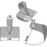 Marteau broyeur 110x30mm - Meritano - Z909