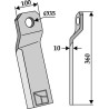 Couteau-broyeur torsadé 360x100mm - long - droit - Szolnoki - 222-RZ3