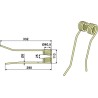 Dent de fenaison Ø9 - droit - PZ-Zweegers - PZ 190
