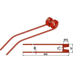 Dent andaineur Ø9 - Vicon - 16606394