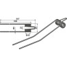 Dent andaineur Ø9 - Deutz-Fahr - 16502731