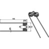 Dent pick-up Ø5 - Massey Ferguson - 0940-52-70-00
