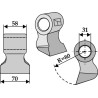 Marteau broyeur 70x58mm - Seppi - 194.02.025