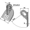 Marteau broyeur 70x10mm - Müthing - MU4 Lang