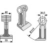 Marteau broyeur 55x40mm - Berti - MT/3507