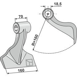 Marteau broyeur 160x70mm - Facma