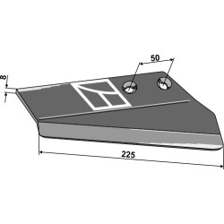 Aileron de rechange pour soc à ailette, droit - Rau - S 005 141 90004088