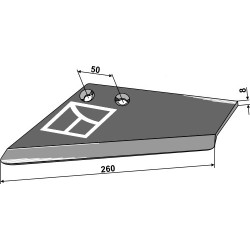 Aileron de rechange pour soc à ailette, gauche - Rau - S 004 103