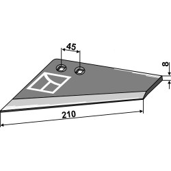 Aileron de rechange - gauche - Rabe - GG-110L 6336.16.03