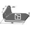 Aileron de rechange - gauche - Delta Flex - Kongskilde - 7204027032