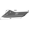 Aileron de rechange - revêtement carbure - côté envers - gauche - Lemken Karat - 3374463