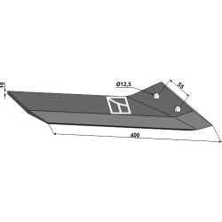 Aileron de rechange - droit - Lemken Kristall - 3374540